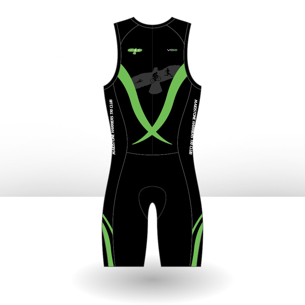 Maidstone Harriers Vortex Triathlon Suit - Rear Zip