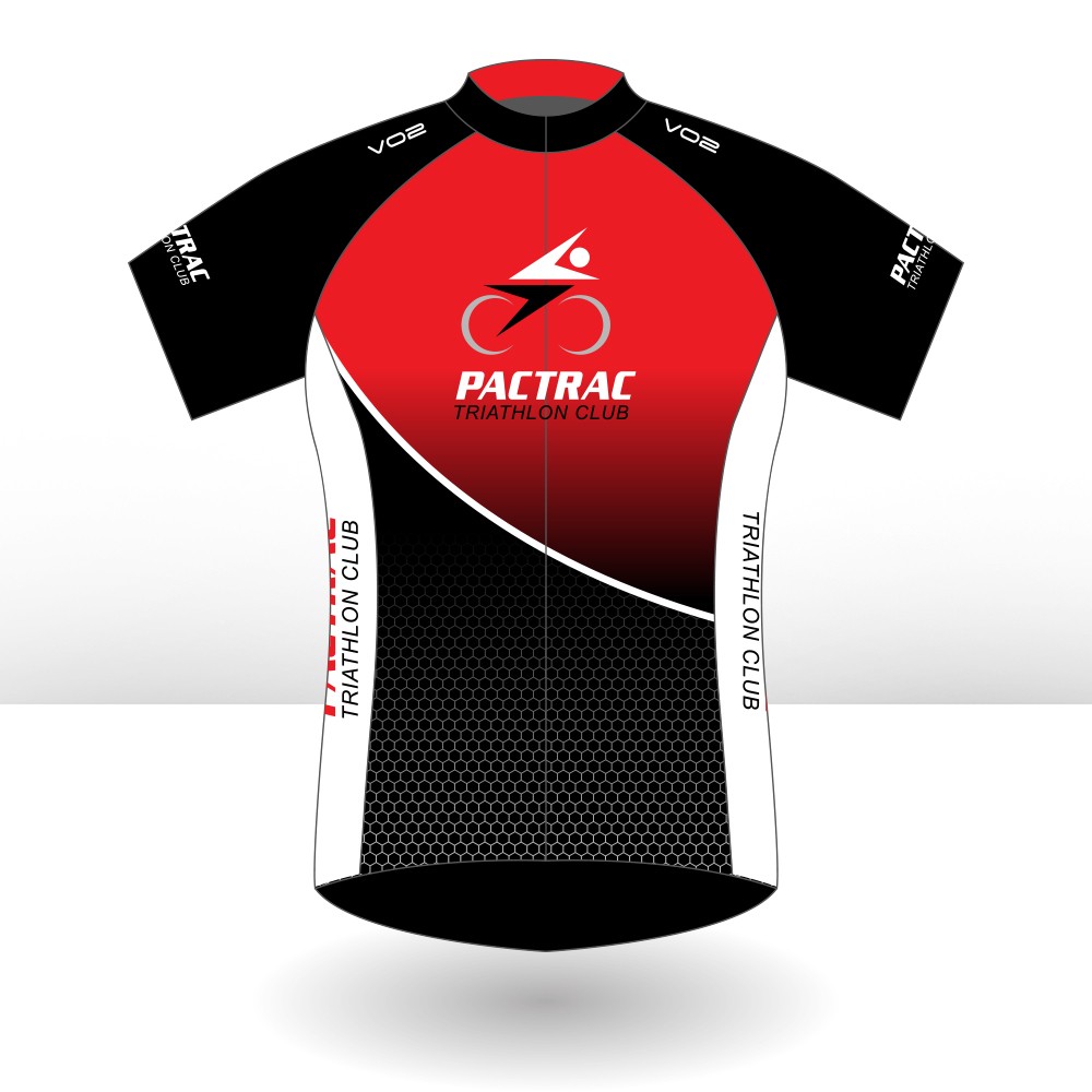 Pactrac Triathlon Club Short Sleeved Velocity Cycling Jersey