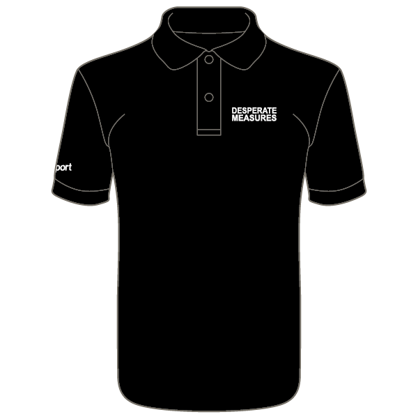 Desperate Measures Cool Polo (Black)