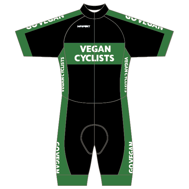 Vegan Cyclists T2 Skinsuit - Open Zip