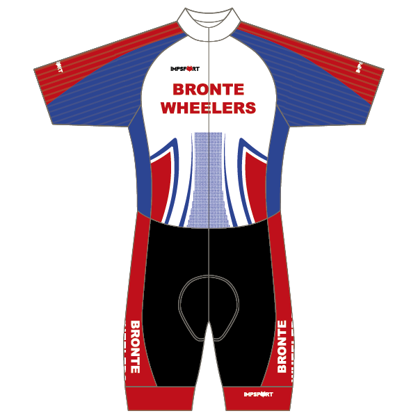 Bronte Wheelers CC T2 Skinsuit - Open Zip
