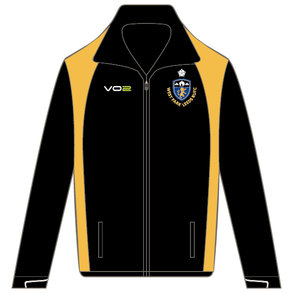 West Park Leeds Rainjacket - Black/Amber (Adult)