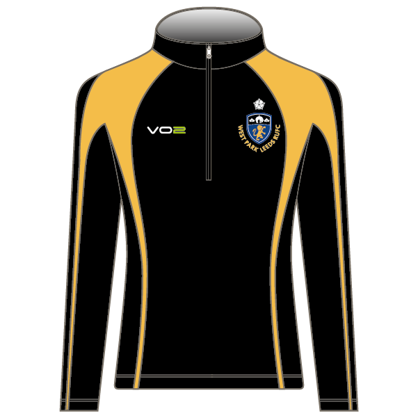 West Park Leeds Mid Layer Fleece - Black/Amber (Youth)