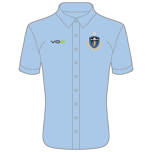 West Park Leeds Light Blue Shirt with Embroidered Club Logo