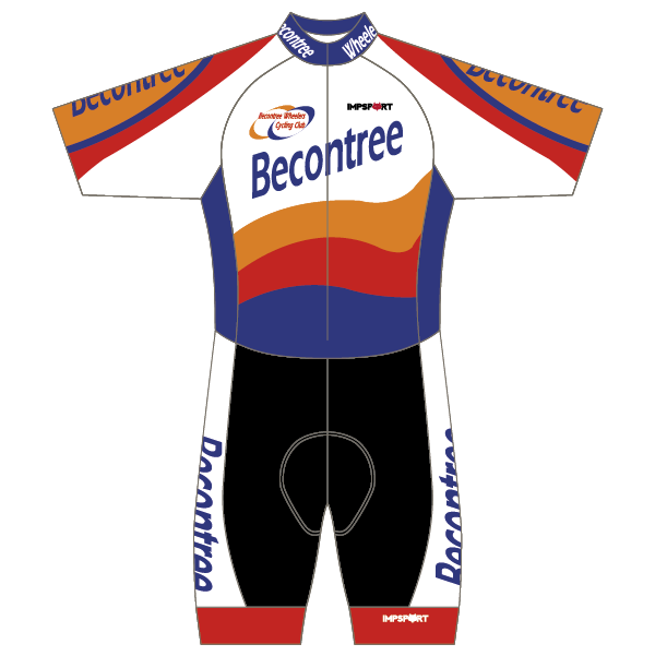 Becontree Wheelers T2 Skinsuit - Short Sleeved