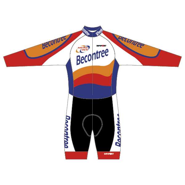 Becontree Wheelers T2 Skinsuit - Long Sleeved