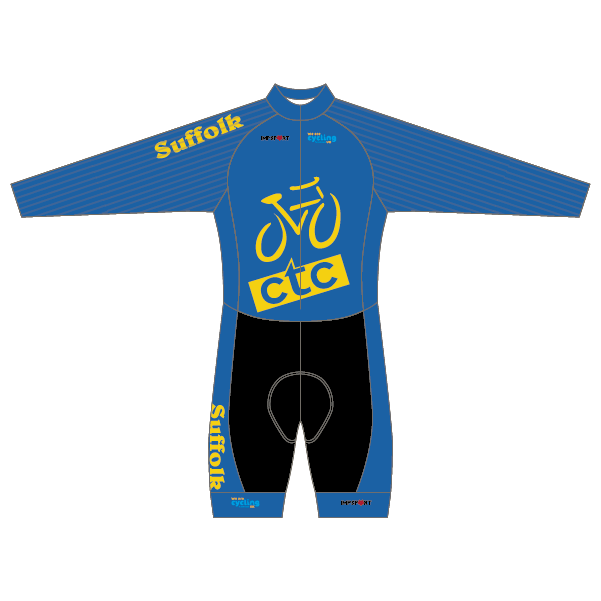 CTC Suffolk Blue/Yellow Design T2 Skinsuit - Long Sleeved