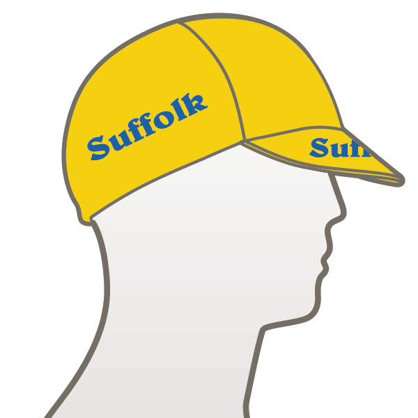 CTC Suffolk Yellow/Blue Design Multi Panel Cycle Cap