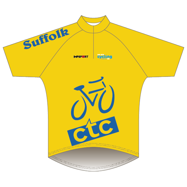 CTC Suffolk Yellow/Blue Design Sportive Road Jersey