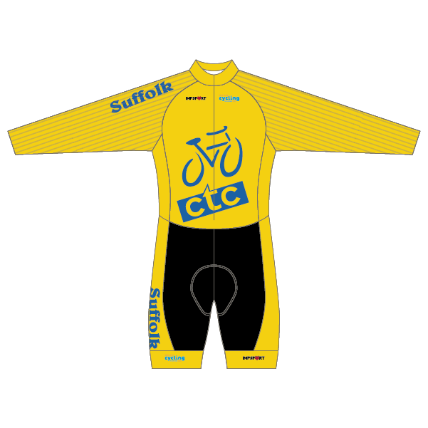 CTC Suffolk Yellow/Blue Design T2 Skinsuit - Long Sleeved