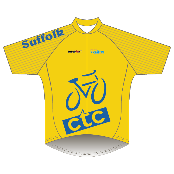 CTC Suffolk Yellow/Blue Design T2 Road Jersey