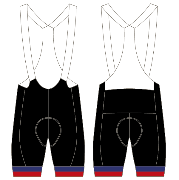 Newcastle Cheviots New Design T2 Bibshorts (Custom Leg Bands)