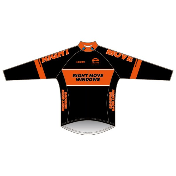 Team Right Move Windows Orange Design T1 Rain Jacket 