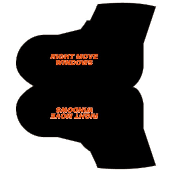 Team Right Move Windows Orange Design Overshoes