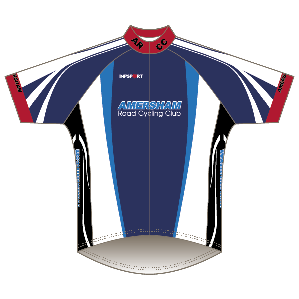 Amersham Road CC White Design T1 Road Jersey - Short Sleeved