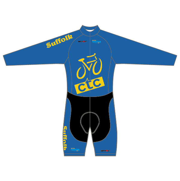 CTC Suffolk Blue/Yellow Design T1 Skinsuit - Long Sleeved