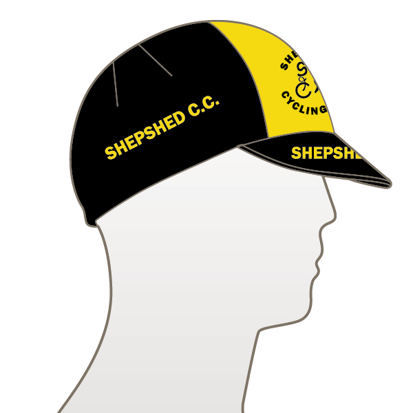 Shepshed Yellow Design Multi Panel Cycle Cap