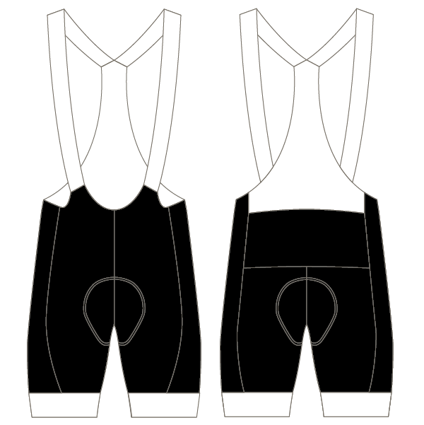 Shepshed Yellow Design T2 Bibshorts (Custom Leg Bands)