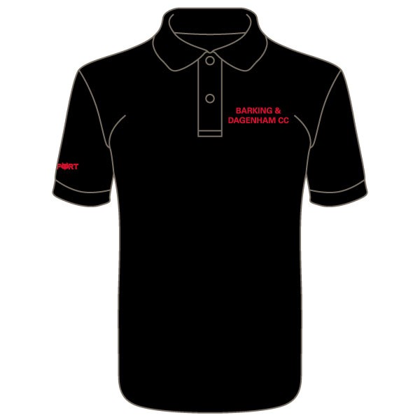 Barking & Dagenham CC Cool Polo (Black)