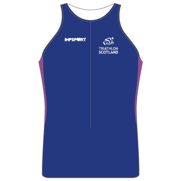 Triathlon Scotland Men's Tri Top - With Mesh Pockets