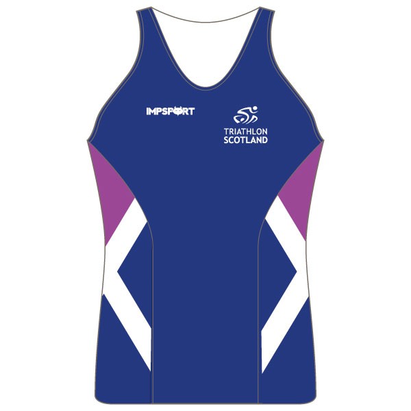 Triathlon Scotland Women's Tri Top - With Mesh Pockets