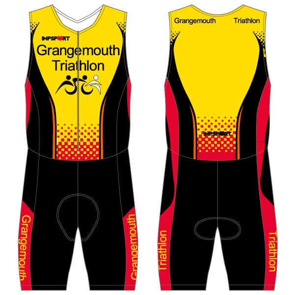 Grangemouth Tri Junior Tri Suit - Front Zip - No Pockets