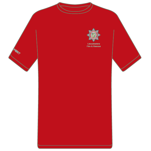 Lincs Fire and Rescue Junior T-Shirt (Red)