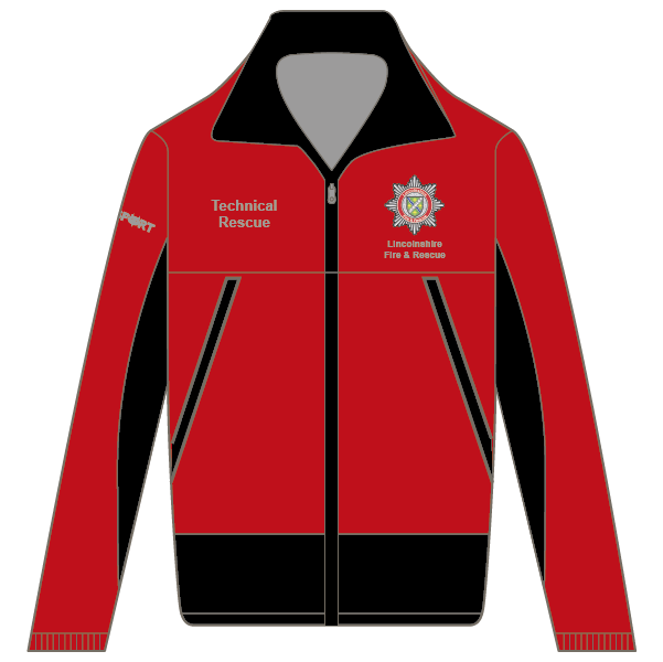 Lincs Fire and Rescue Junior Jacket (Red/Black)