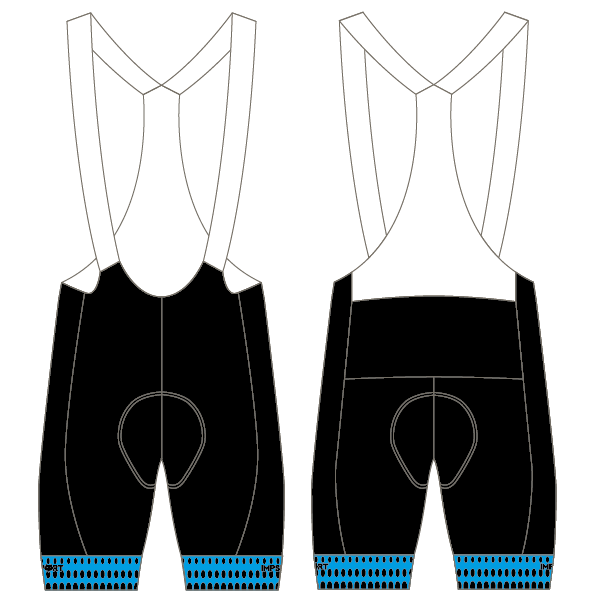Two Mills Wirral CC T2 Bibshorts (Custom Leg Bands)