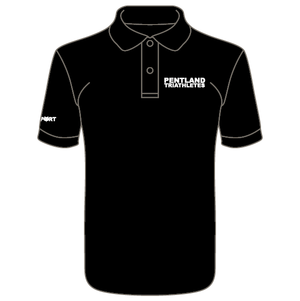 Pentland Triathletes Junior Cool Polo (Black)