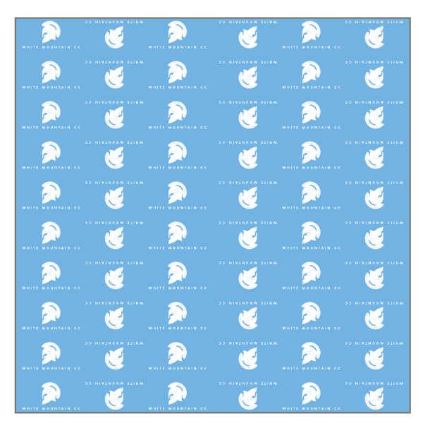 White Mountain CC Light Blue Design Snood