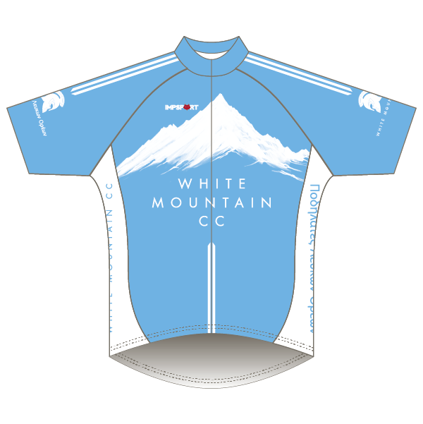 White Mountain CC Light Blue Design T2 Road Jersey