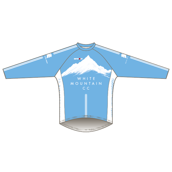 White Mountain CC Light Blue Design Long Sleeved Downhill Jersey