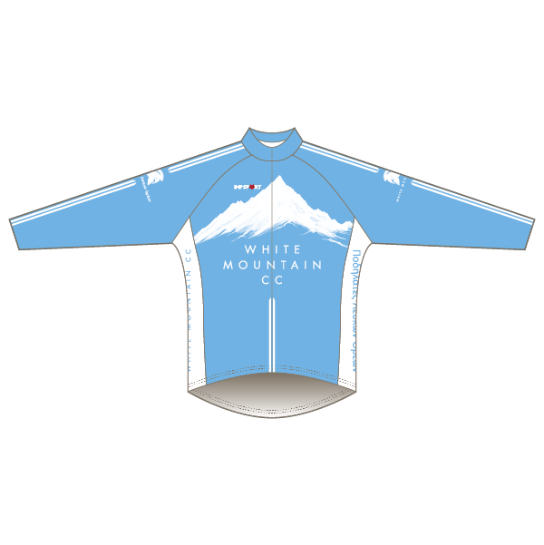 White Mountain CC Light Blue Design T1 Road Jersey - Long Sleeved