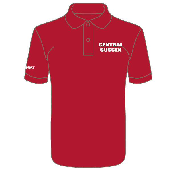 Central Sussex CC Cool Polo (Red)
