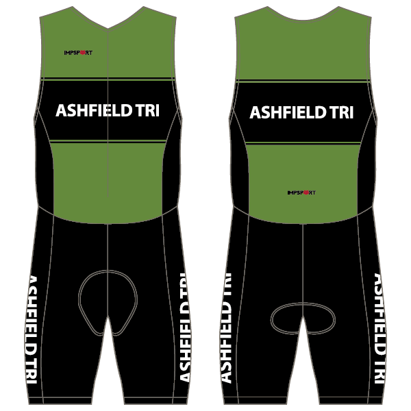Ashfield Tri Men's Tri Suit - Front Zip - No Pockets