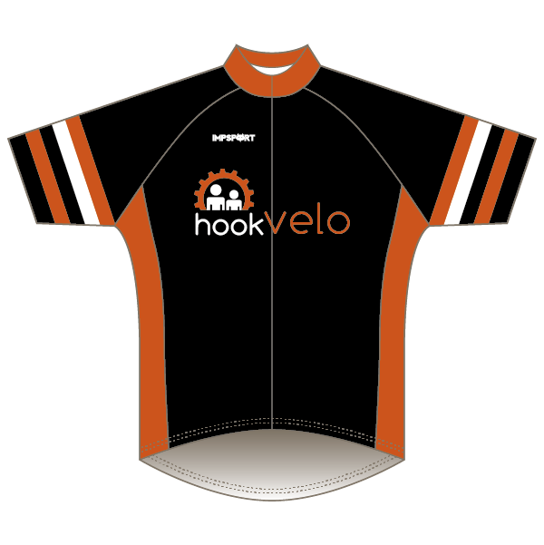 Hook Velo Orange T1 Road Jersey - Short Sleeved