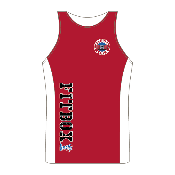 Fitbox Contrast Cool Vest (Red/ White)
