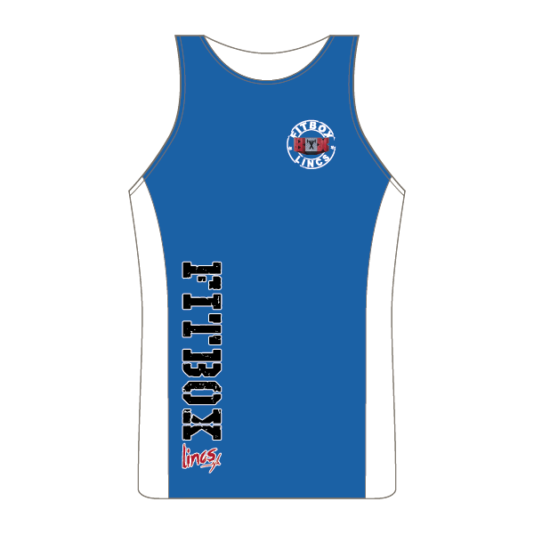 Fitbox Contrast Cool Vest (Royal Blue/ White)