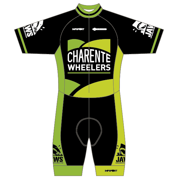 Charente Wheelers T2 Skinsuit - Short Sleeved