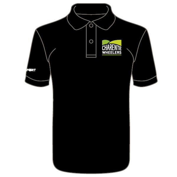 Charente Wheelers Cool Polo (Black)