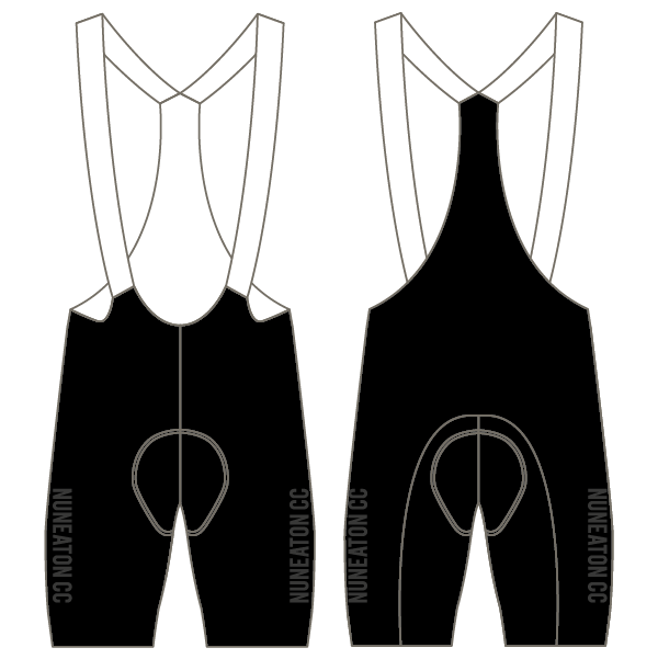 Nuneaton CC T3 Black Bibshorts