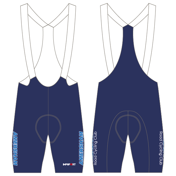 Amersham Road CC Blue Design T3 Bibshorts