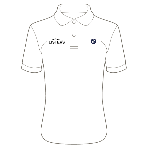 Listers BMW Boston Ladies Fit Polo Shirt - White
