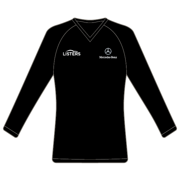Listers Mercedes V-Neck Knitted Sweater - Black
