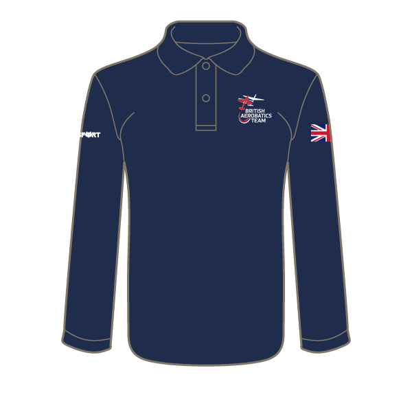 British Glider Aerobatics Team Heavy Duty Collar Sweatshirt (Navy)