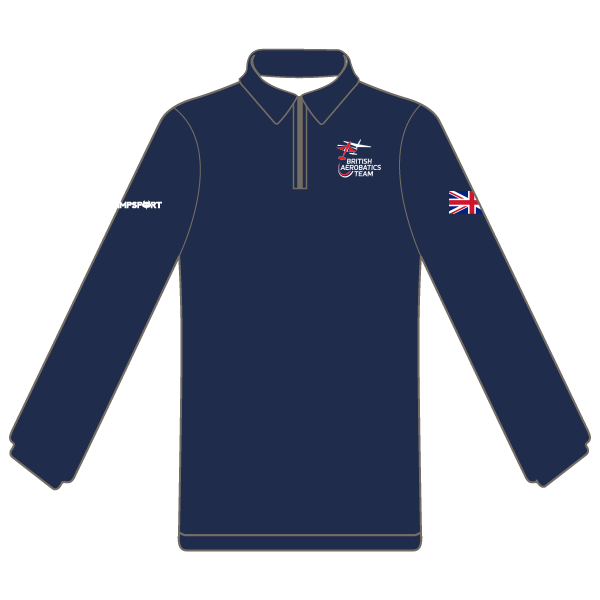 British Glider Aerobatics Team Supersoft ¼ Zip Sweatshirt (Navy)