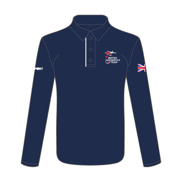 British Glider Aerobatics Team Long Sleeve Drill Shirt (Navy)