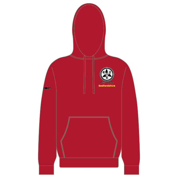 Cycling UK Bedfordshire Hoodie (Red)