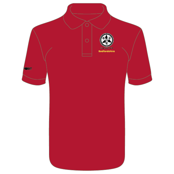 Cycling UK Bedfordshire Cool Polo (Red)